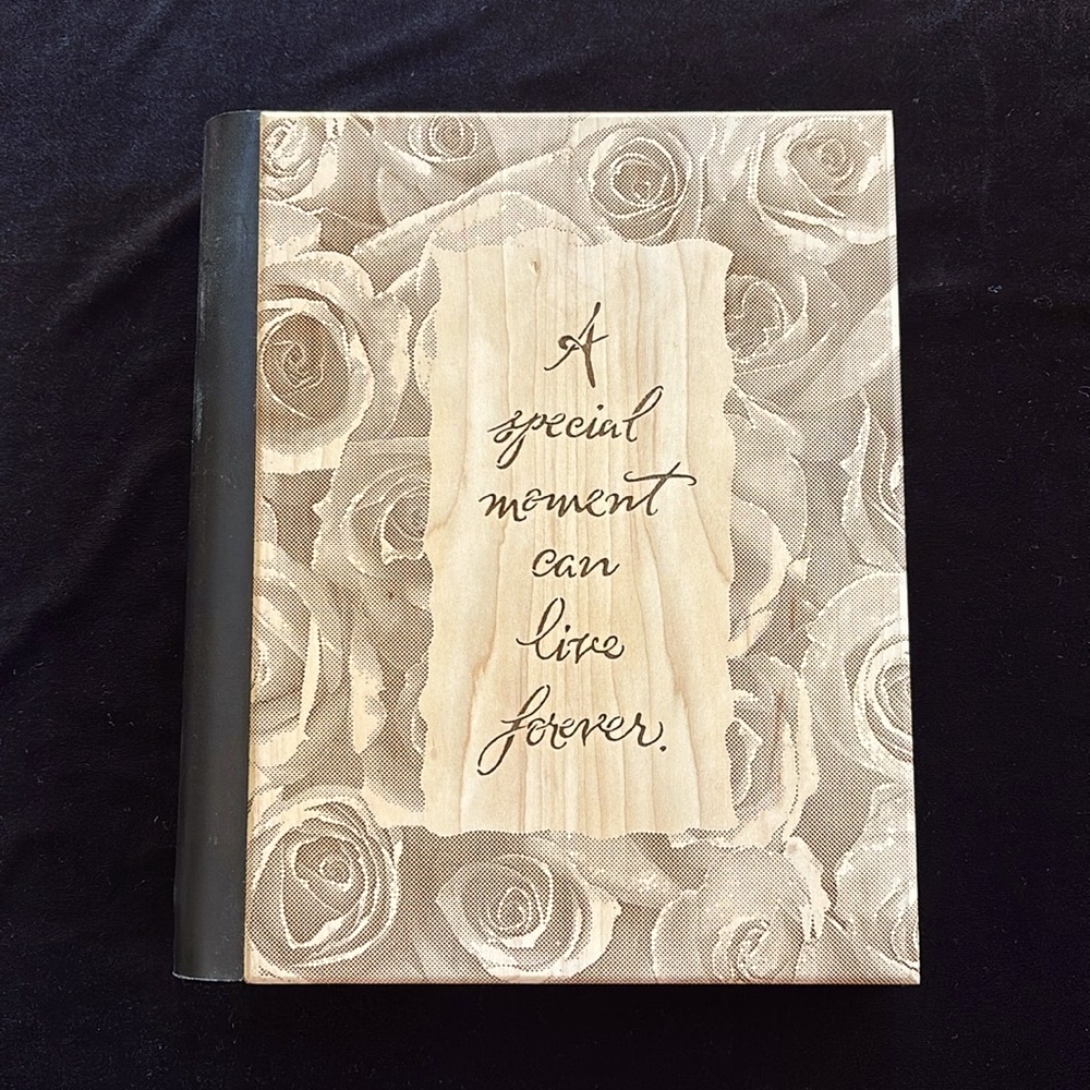 Lasercraft Wood Rose Design Photo Album